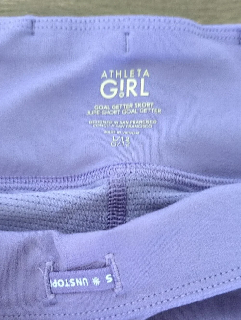 Athleta Girl Lavender Goal-Getter Skort